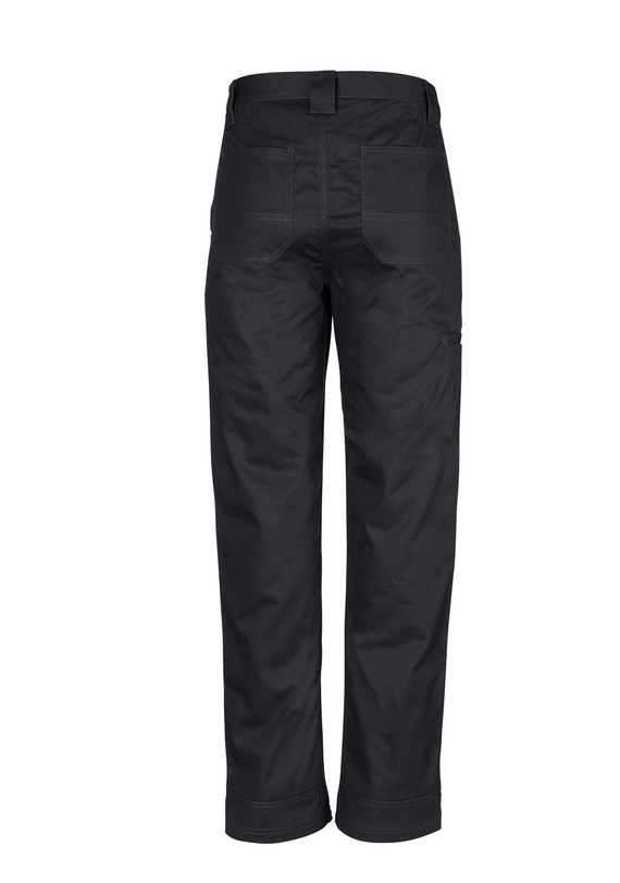 Plain Utility Work Pants Cotton Drill - Men - Back View