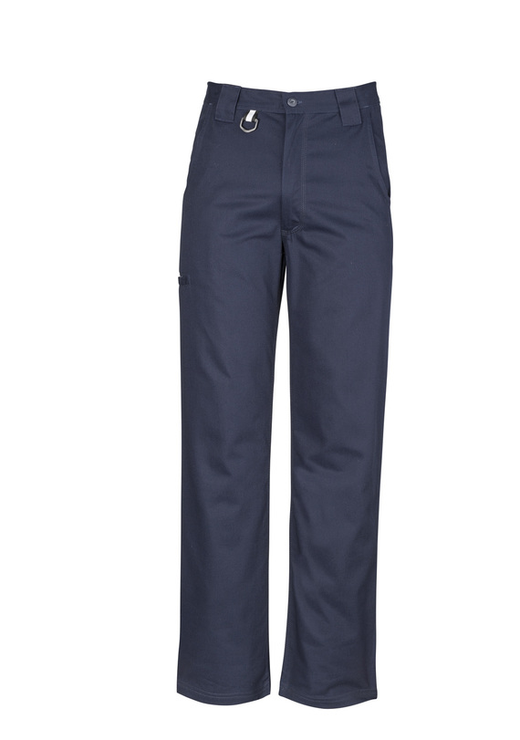 Plain Utility Work Pants Cotton Drill - Men - Navy