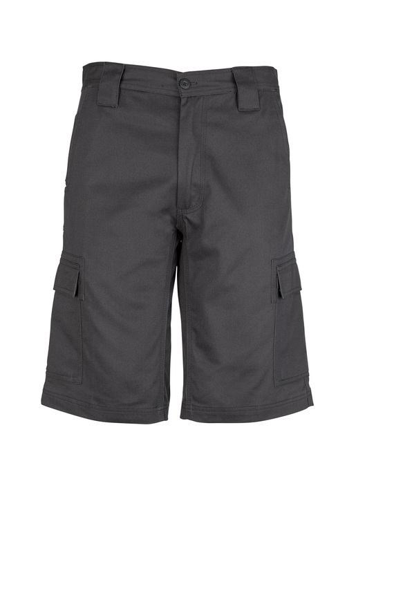 Midweight Cotton Drill Cargo Work Shorts - Men - Charcoal