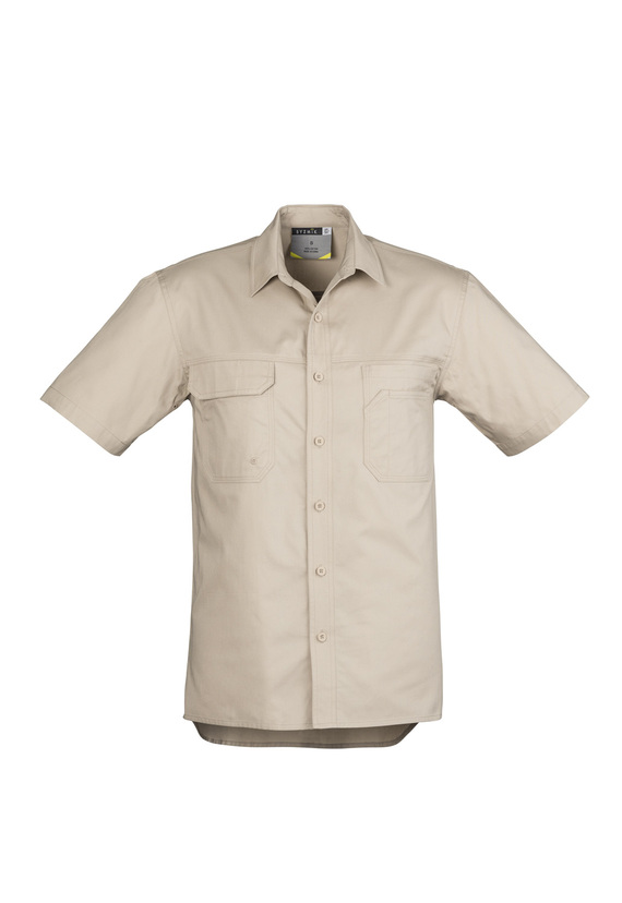 Lightweight Tradie Short Sleeve Shirt - Men - Sand