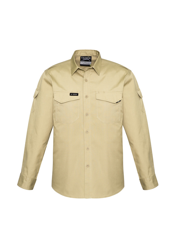 Rugged Cooling Long Sleeve Work Shirt 100% Cotton - Men
