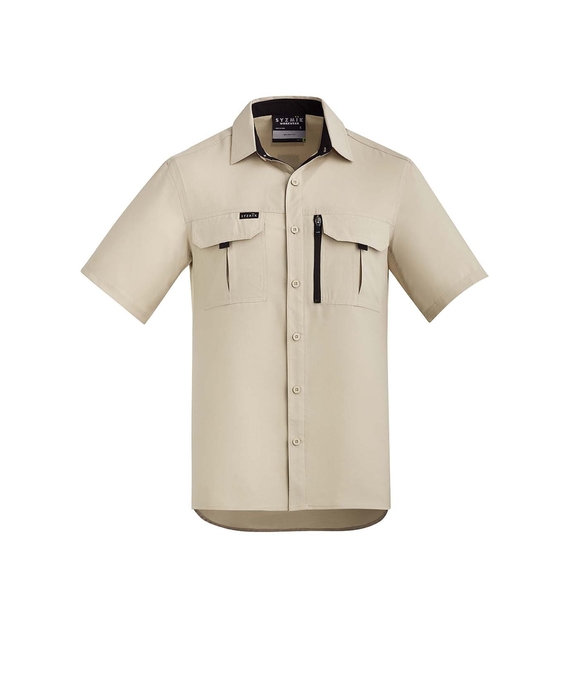 Outdoor Short Sleeve Shirt - Men - Sand 