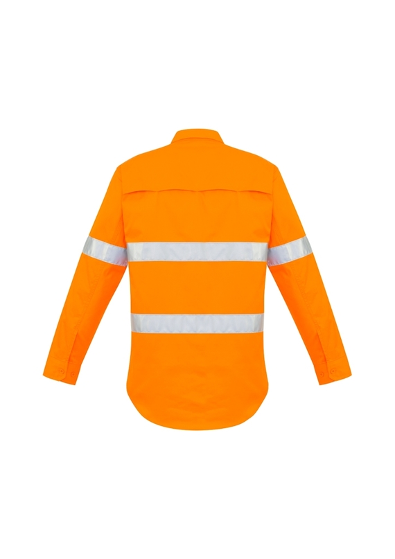 Hi Vis Hoop Taped Long Sleeve Shirt - Men - Back View
