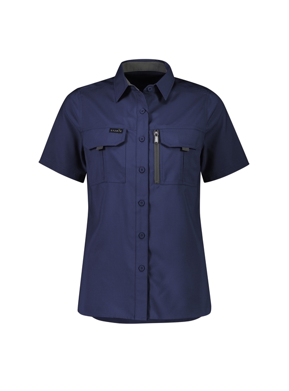 Outdoor Short Sleeve Shirt - Women - Navy