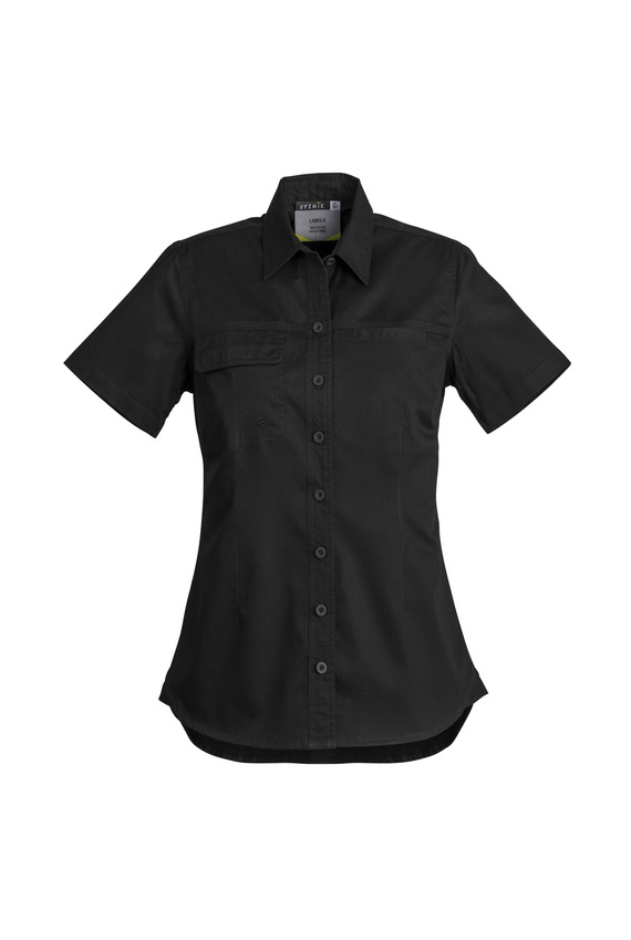 Lightweight Tradie Short Sleeve Shirt - Women - Black