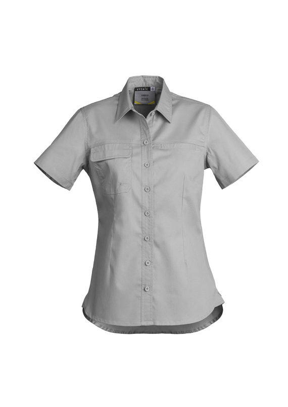 Lightweight Tradie Short Sleeve Shirt - Women - Grey