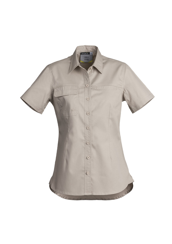 Lightweight Tradie Short Sleeve Shirt - Women - Sand