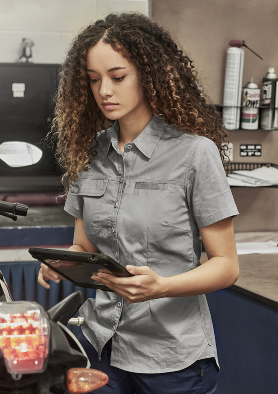 Lightweight Tradie Short Sleeve Shirt - Women