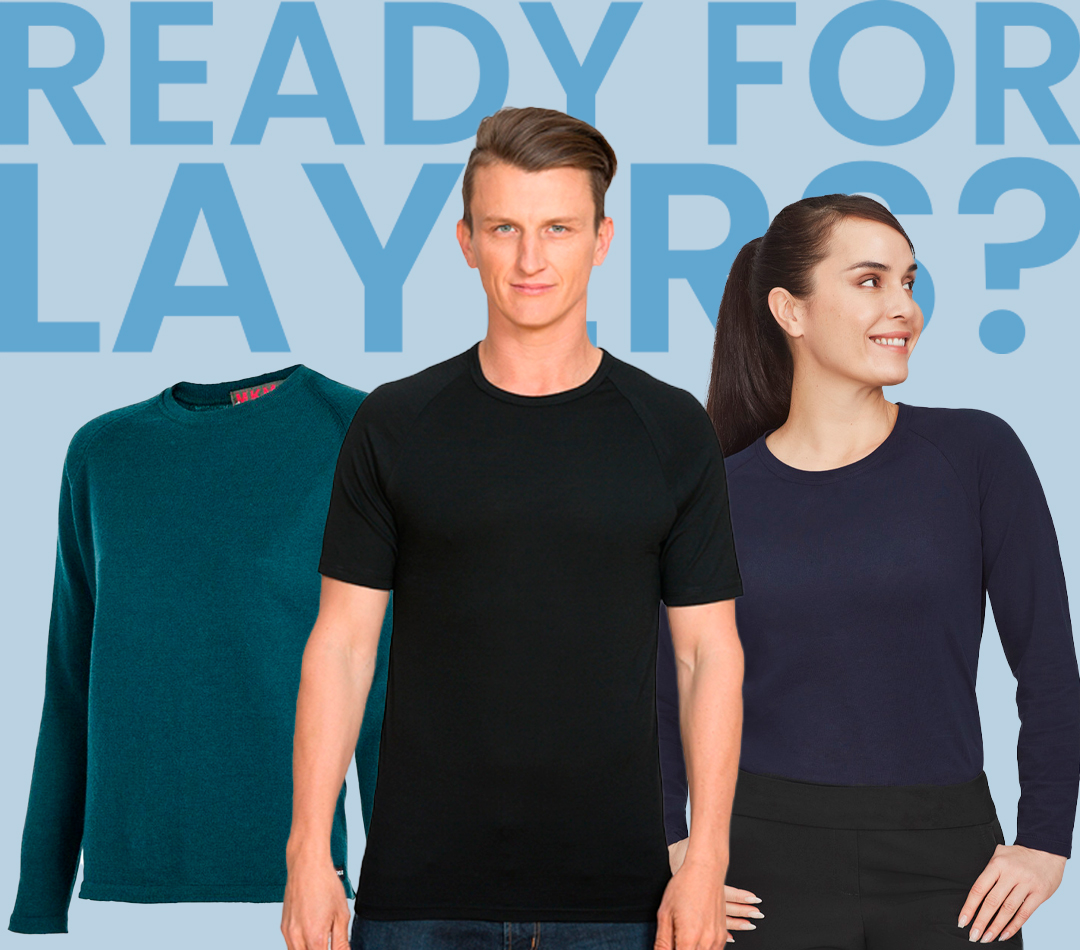 Ready for layers? Winter layering tees and merino.