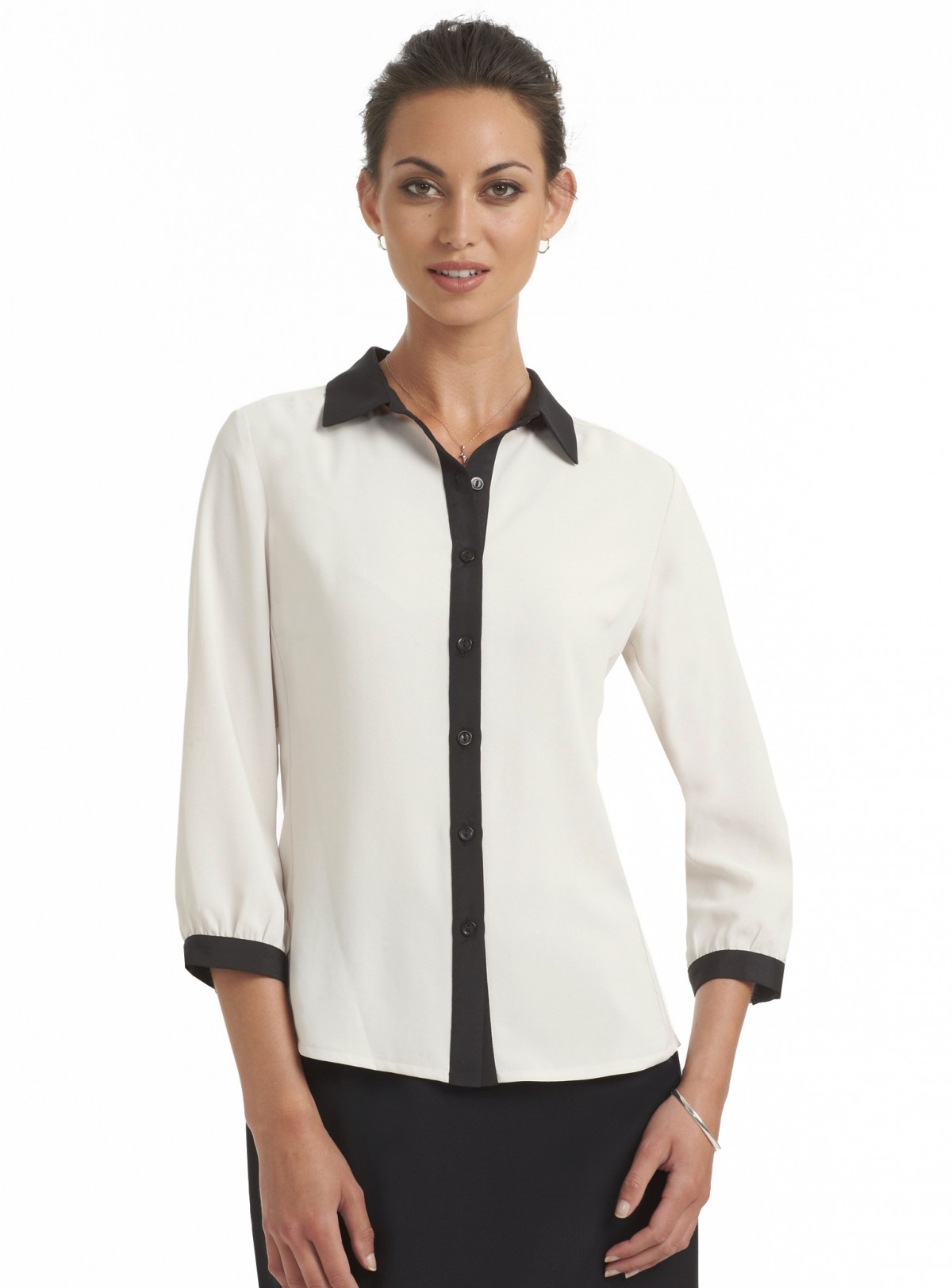 Buy 3/4 Sleeve Collared Blouse in NZ | The Uniform Centre