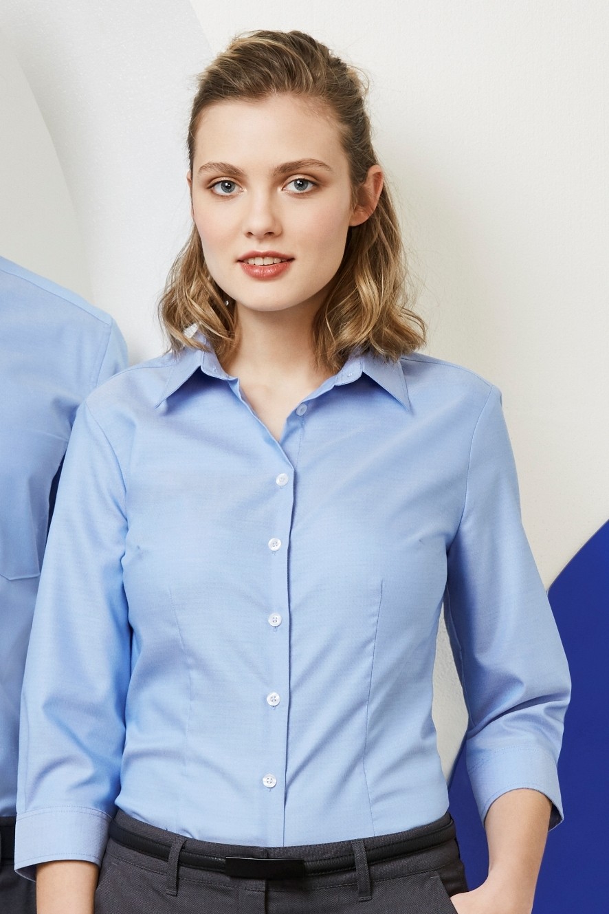 Buy Ladies 3/4 Sleeve Regent Shirt 100% Cotton in NZ | The Uniform Centre