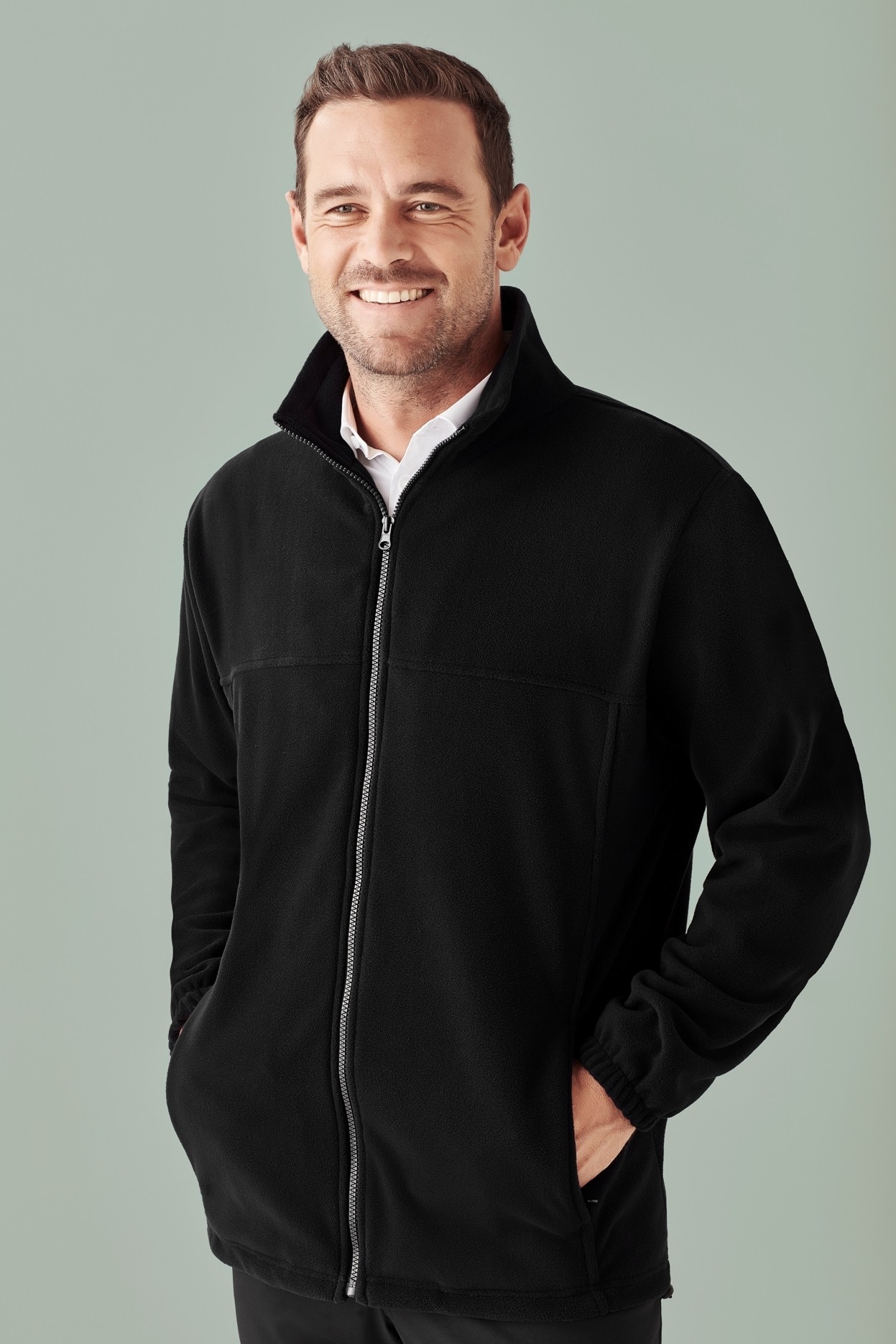 Download Buy Men's Plain Zip Front Microfleece Jacket in NZ | The ...